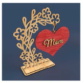 Mothers Day Wood Family Sign
